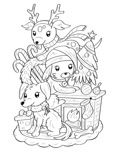 christmas puppy coloring pages    special click  print