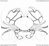 Crab Coloring Outline Coconut Clipart Illustration Royalty Pams Rf Sketch Colouring Designlooter Drawings 2021 03kb 243px sketch template