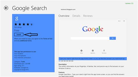 install google search app  windows  techenol