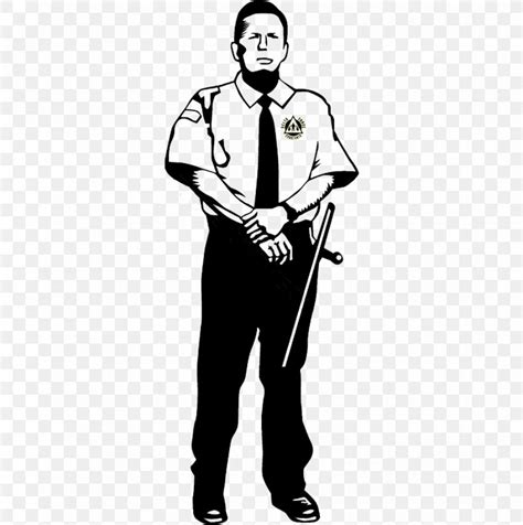 security guard clipart black  white clip art library