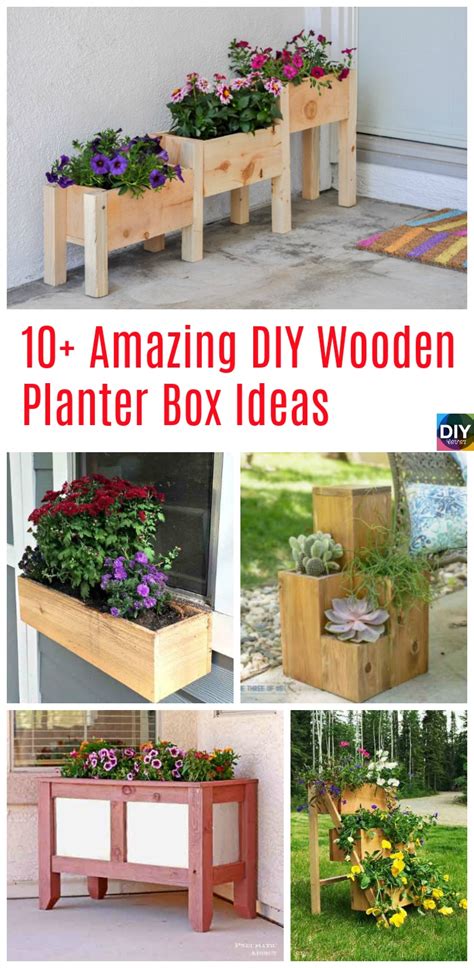 10 Amazing Diy Wooden Planter Box Ideas Diy 4 Ever