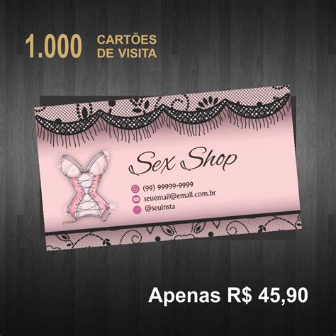 Gráfica Mk Cartão De Visita Lingerie Sex Shop