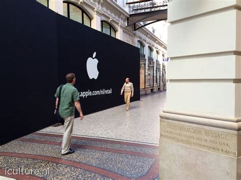 apple logo verschenen op apple store den haag