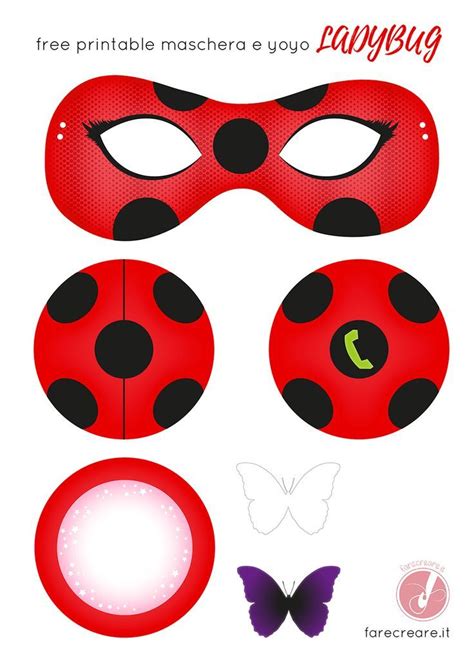 ladybug maske vorlage