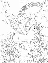Coloring Fenech Selina Pages Unicorn Books Mythical Dragons Cloudfront Fantasy Artist Cute sketch template