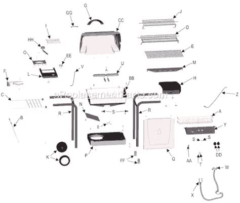 char broil quickset traditional grill  ereplacementpartscom