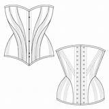 Corset Pattern Sewing Hip Curve Patterns Ralphpink Waist sketch template