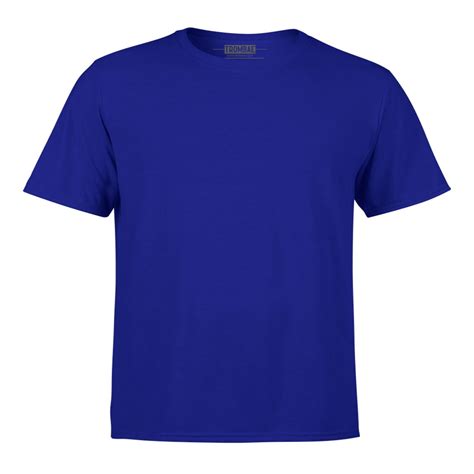 sleeve basic  shirts  men royal blue trombae