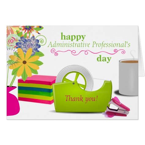 administrative professionals day card zazzlecom
