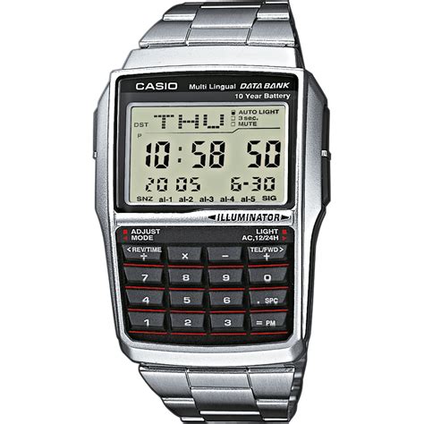 casio vintage dbc  aes databank calculator horloge ean  horlogenl
