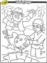 Treasure Pirates Pages Crayola Coloring Digging Pirate Colouring Ship Kids Print Printable Choose Board sketch template