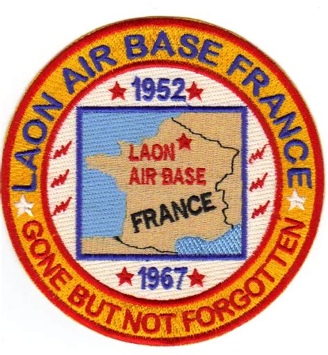 usaf base patch laon air base france    forgotten   picclick