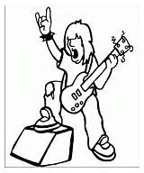 Rock Star Coloring Pages sketch template