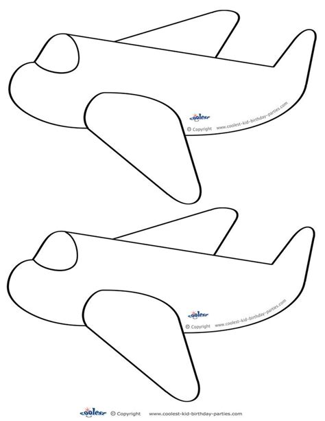 blank printable airplane shaped invitations airplane crafts airplane