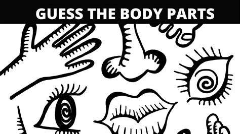 Guess The Body Parts Guessing Game English Game Youtube