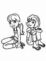 Coloring Pages Kids Printable Girls Sheets Polly Pocket Colouring sketch template