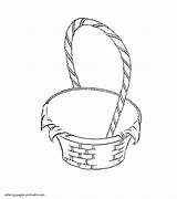Easter Coloring Pages Baskets Holiday Printable sketch template
