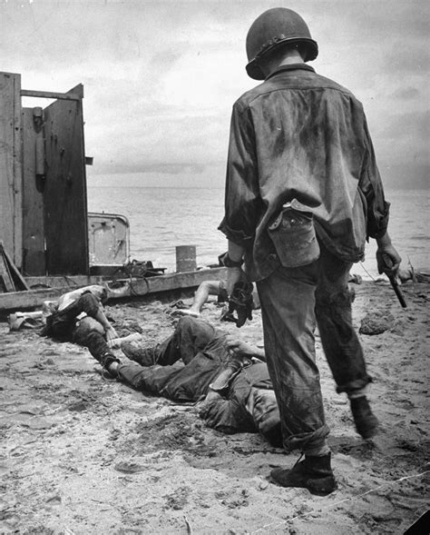 dead americans  buna beach  photo  won world war ii time
