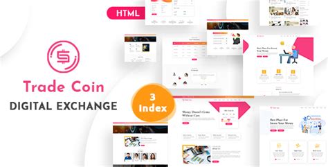trade coin digital exchange html template bootstrap