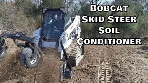 bobcat  soil conditioner  land clearing food plot project