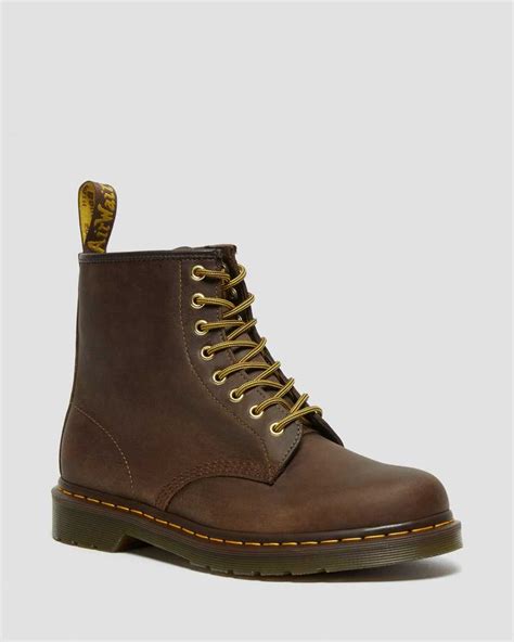 dr martens  crazy horse leather lace  boots  brown modesens