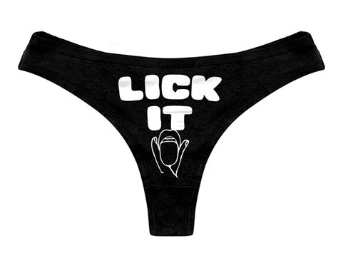 Lick It Panties Lick Me Panty Womens Thong Panties
