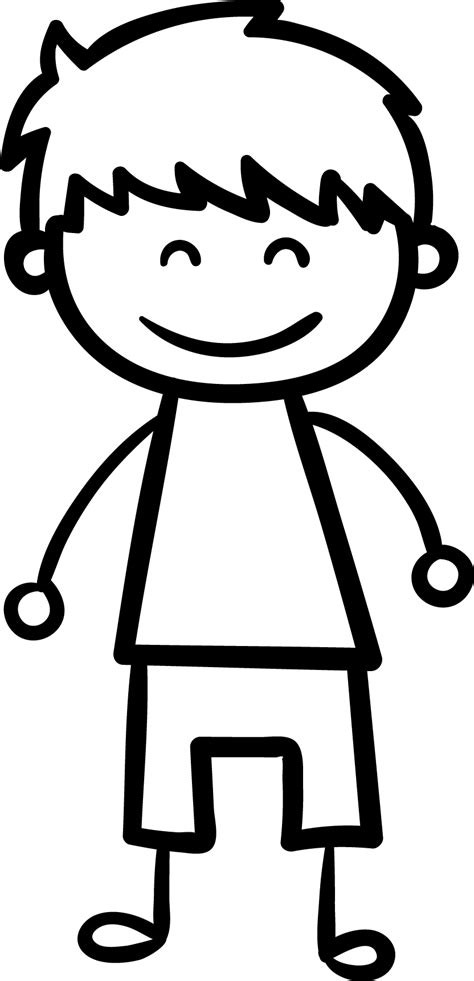 cute happy children coloring page wecoloringpagecom