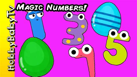 magic numbers learning app  kids count   hobbybabytv youtube