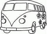Coloring Van Pages Vw Volkswagen Camper Related sketch template
