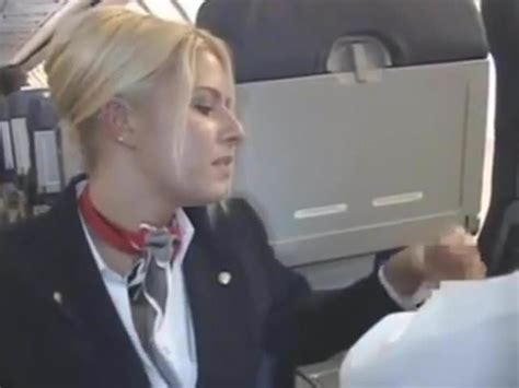 Flight Attendant Sex Handjob