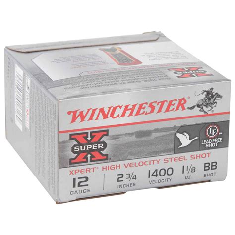 Winchester Super X Xpert High Velocity 12 Gauge 2 3 4in Bb 1 1 8oz