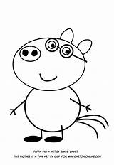 Pedro Pony Coloring Peppa Pig Pages sketch template