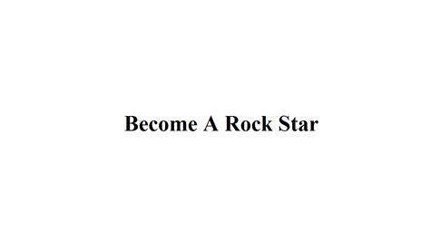Become A Rock Star攻略（到0 9版本） 哔哩哔哩