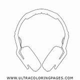 Headphones Auriculares sketch template