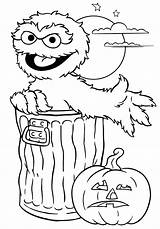 Coloring Halloween Pages Printable Sheets Color Sheet Kids Print Printables Sesame Street Templates Drawings sketch template