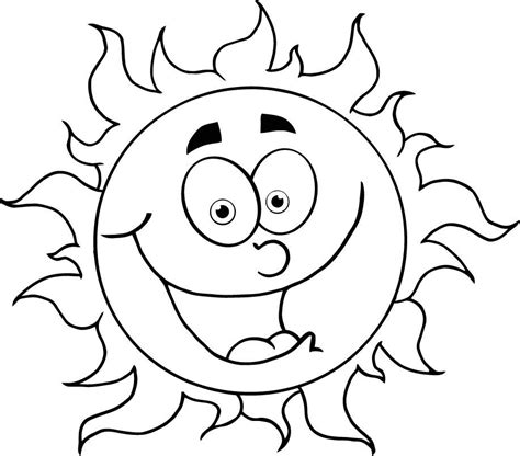 colouring  cartoon sun  kids sun coloring pages coloring pages
