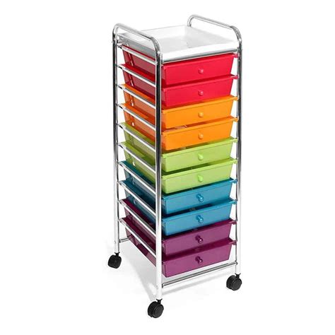crafts  drawer plastic cart learn