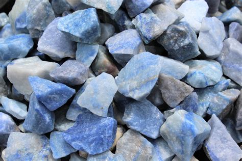 rough natural blue quartz stones choose ounces  lb bulk wholesale