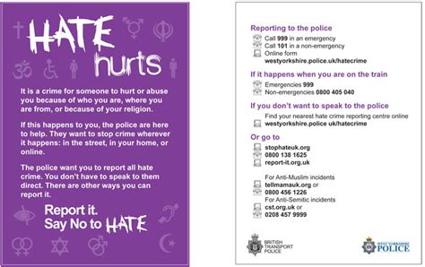 hate crime information in other languages west yorkshire