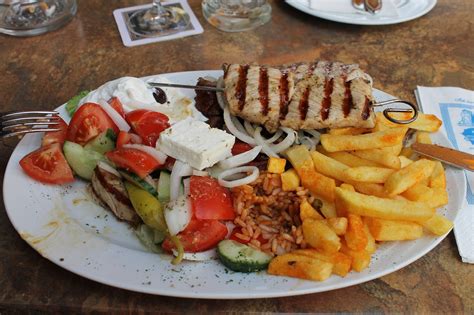 grieks eten plaat mixed gratis foto op pixabay