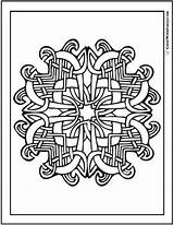 Celtic Coloring Heart Pages Knotwork Weave Colorwithfuzzy Print Irish Sheets Woven sketch template