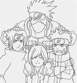 Team Sasuke Drawing Coloring Pages Manga Naruto Anime Line Book Sheets Skyline Lineart Kakashi Interna Craven Orders Miles Took Director sketch template