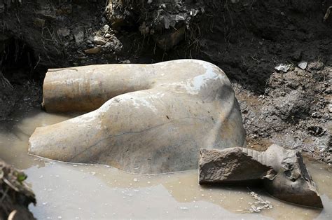 archaeologists find massive 3 000 year old statue of egypt s most