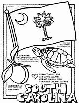 Carolina Coloring South Pages State Symbols Crayola North Flag Color Print States Studies Social Grade Island California Kids Printable Rhode sketch template
