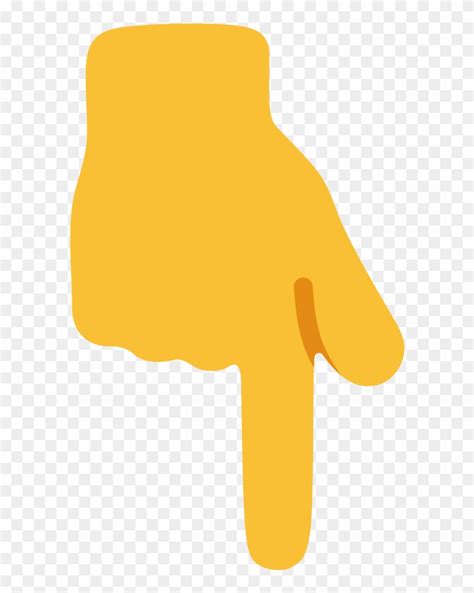 hand emoji clipart pointed finger      finger