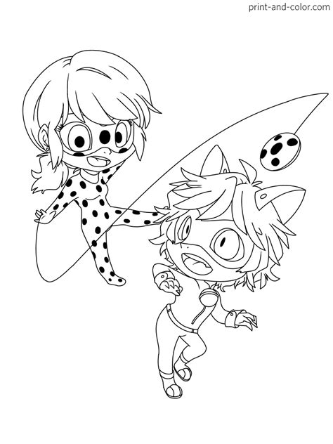 miraculous tales  ladybug cat noir coloring pages coloring home