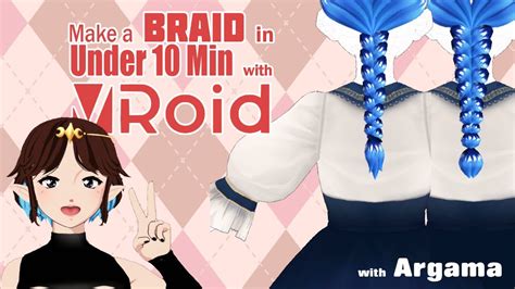 braids  vroid tutorial youtube