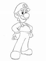 Mario Luigi Drawing Bros Coloring Pages Draw Bit Drawcentral Drawings Getdrawings Super sketch template