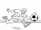 Soccer Coloring Pages Football Printable Colouring Color Print Player Clipart Players Sports Baseball Game American Kid Lets Kids Gif Printables sketch template