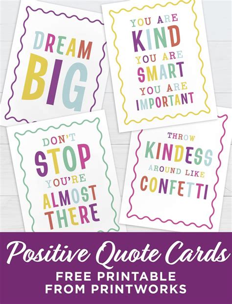 positive quote printable cards quote cards positive quotes teacher